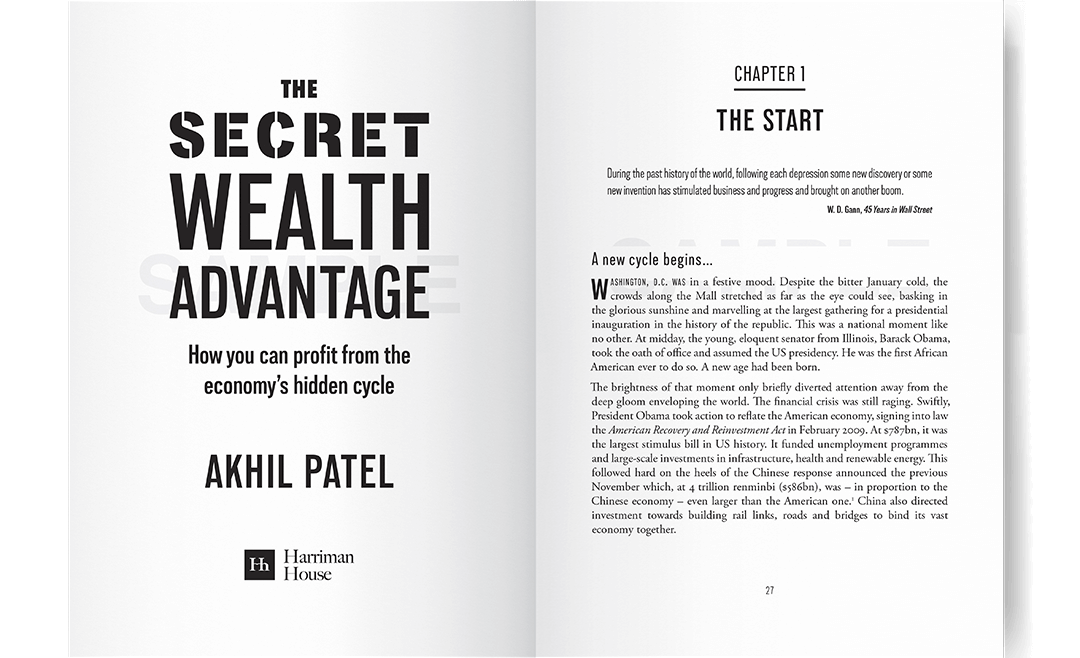 The Secret Wealth Advantage Book - By Akhil Patel - Economist Investments Real Estate Stocks Economy Cycle